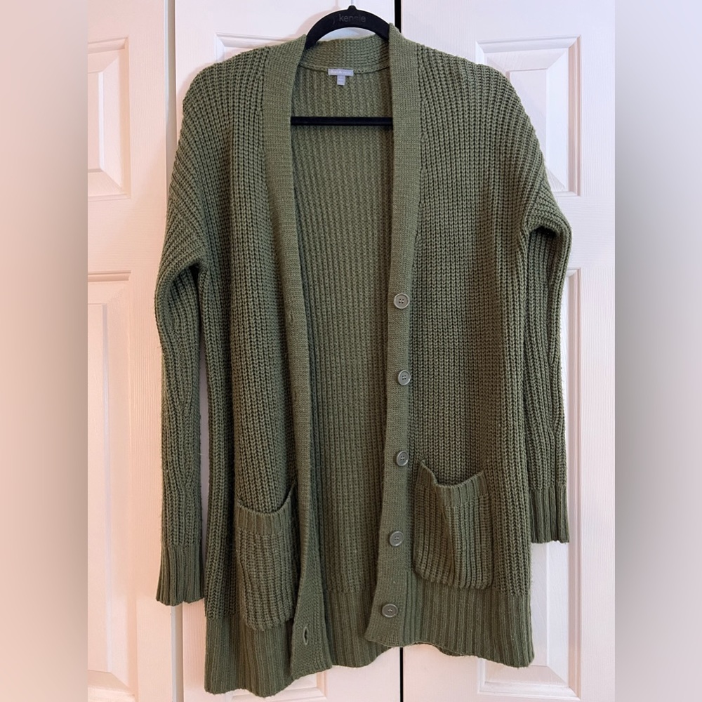 Green Cardigan